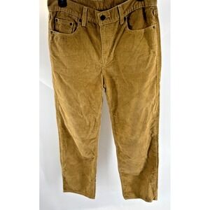 Levis Corduroy Pants Mustard Straight Leg Relaxed Mens 29x30